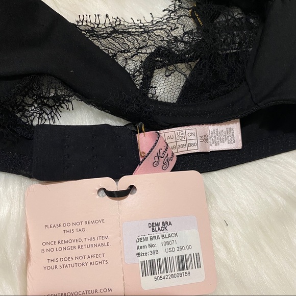 NWT Agent Provocateur Demi Black Bra - Picture 8 of 8
